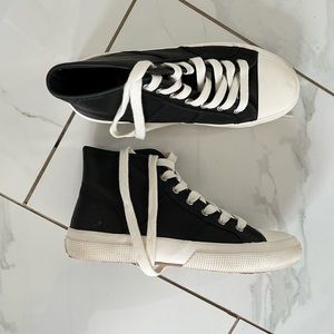 Ralph Lauren January high top leather sneakers women’s size 7.5